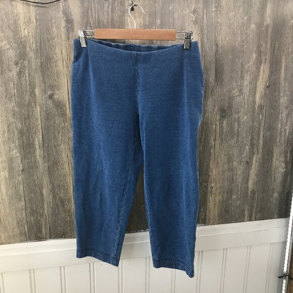 pure Jill slim crops pull-on stretch denim capri pants size XSp - Picture 1 of 4